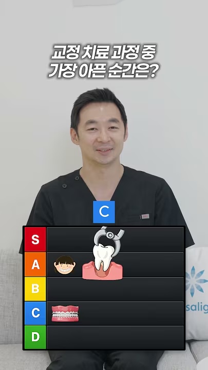 교정 치료 과정 중 가장 아픈 순간은?